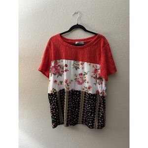 Haptics‎ By Holly Harper Multi Colored Size 2X Top (A486)